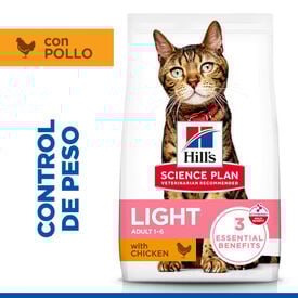 Hill's Science Plan Light Adult Pollo pienso para gatos