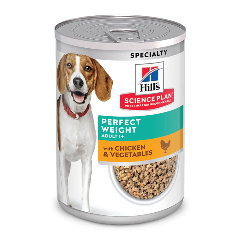 Hill&#039;s Adult Perfect Weight Pollo y Vegetales lata para perros thumbnail