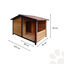 TK-Pet Rocky Caseta de Madera con Patio para perros, , large indicador imagen numero 5
