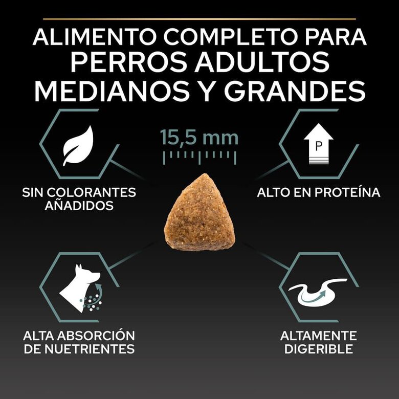 Pro Plan Adult Medium y Large Digestión Pavo pienso para perros,  Imagen numero 6 Pro Plan Adult Medium y Large Digestión Pavo pienso para perros, , large Imagen numero 6