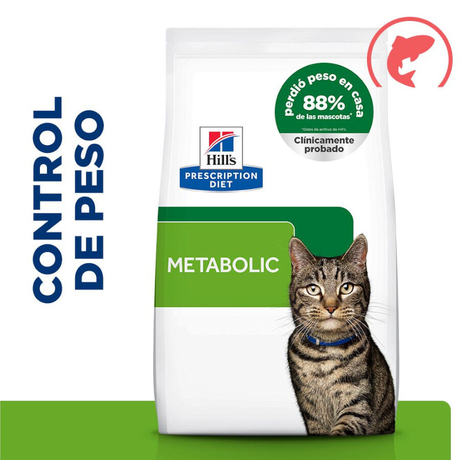 8 kg Hill's Prescription Diet Metabolic Salm&oacute;n pienso para gatos, , large Imagen numero 2