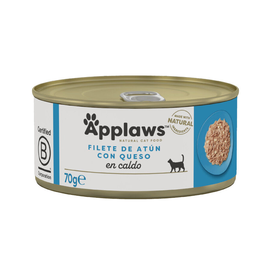 70 g Applaws At&uacute;n con Queso lata para gatos, , large Imagen numero 1