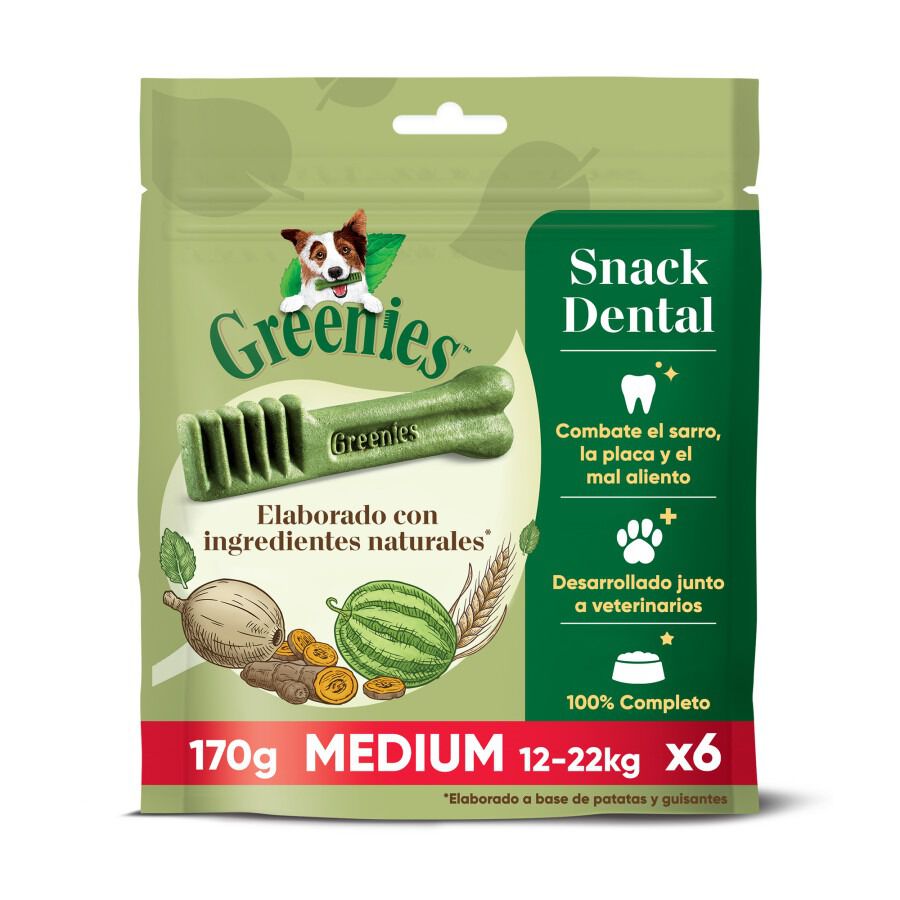 Greenies Medium Snacks Dentales Naturales para perros medianos