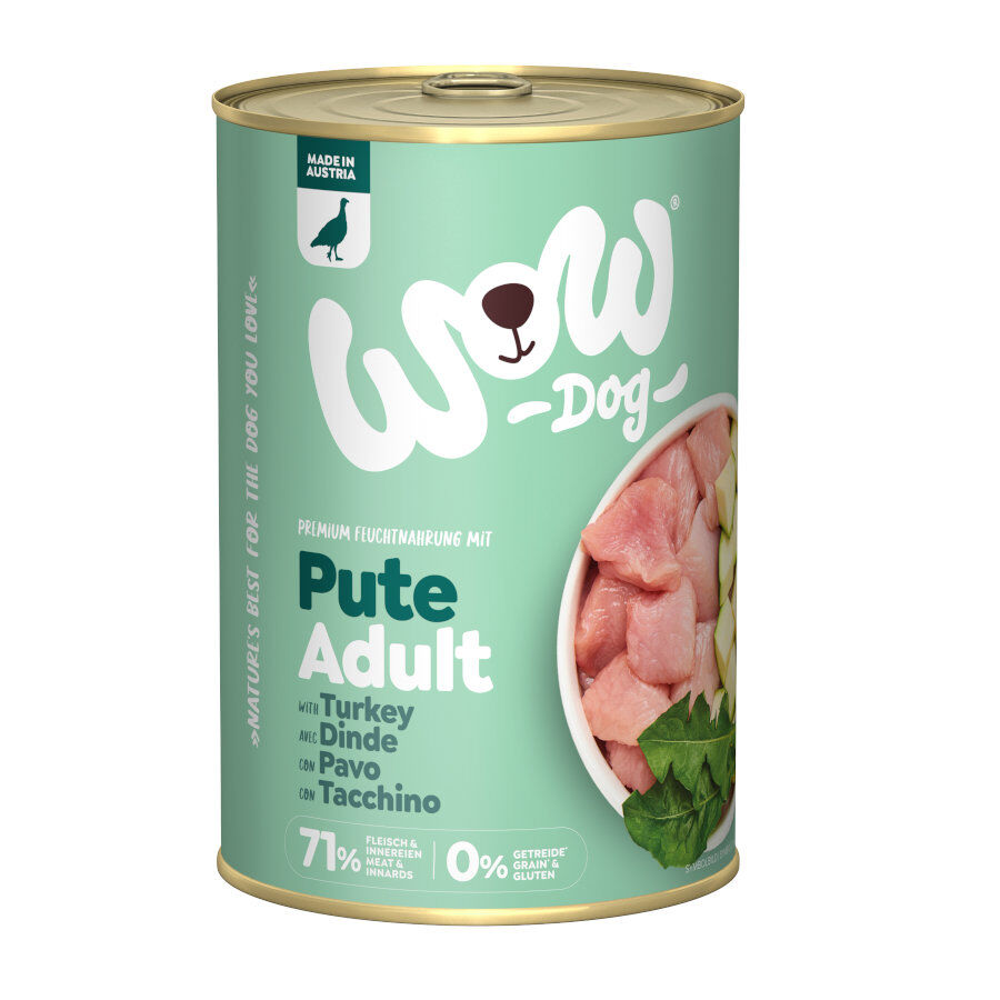 Wow Food Adult Pavo lata para perros