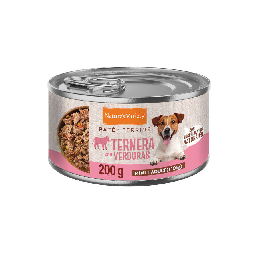 200 gr Nature's Variety Pat&eacute; Ternera con Verduras Lata para perros adultos mini, , large Imagen numero 1