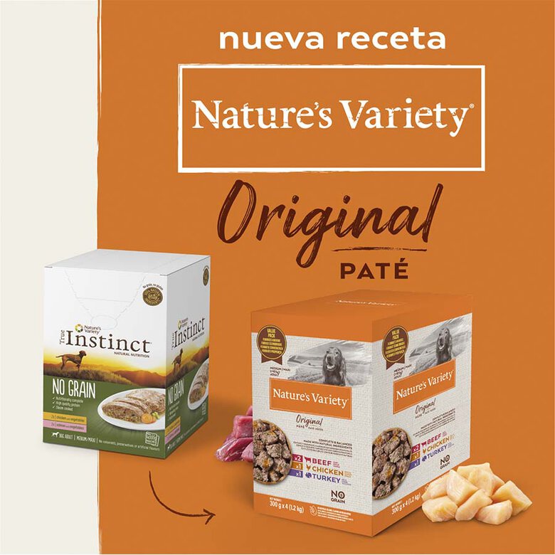 Nature's Variety Original Adult Medium Paté sobre para perros - Multipack 4, , large image number null