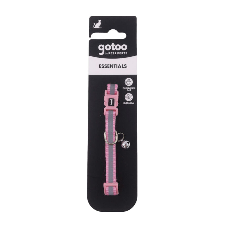 Gotoo Collar reflectante rosa para gatos, , large Imagen numero 4