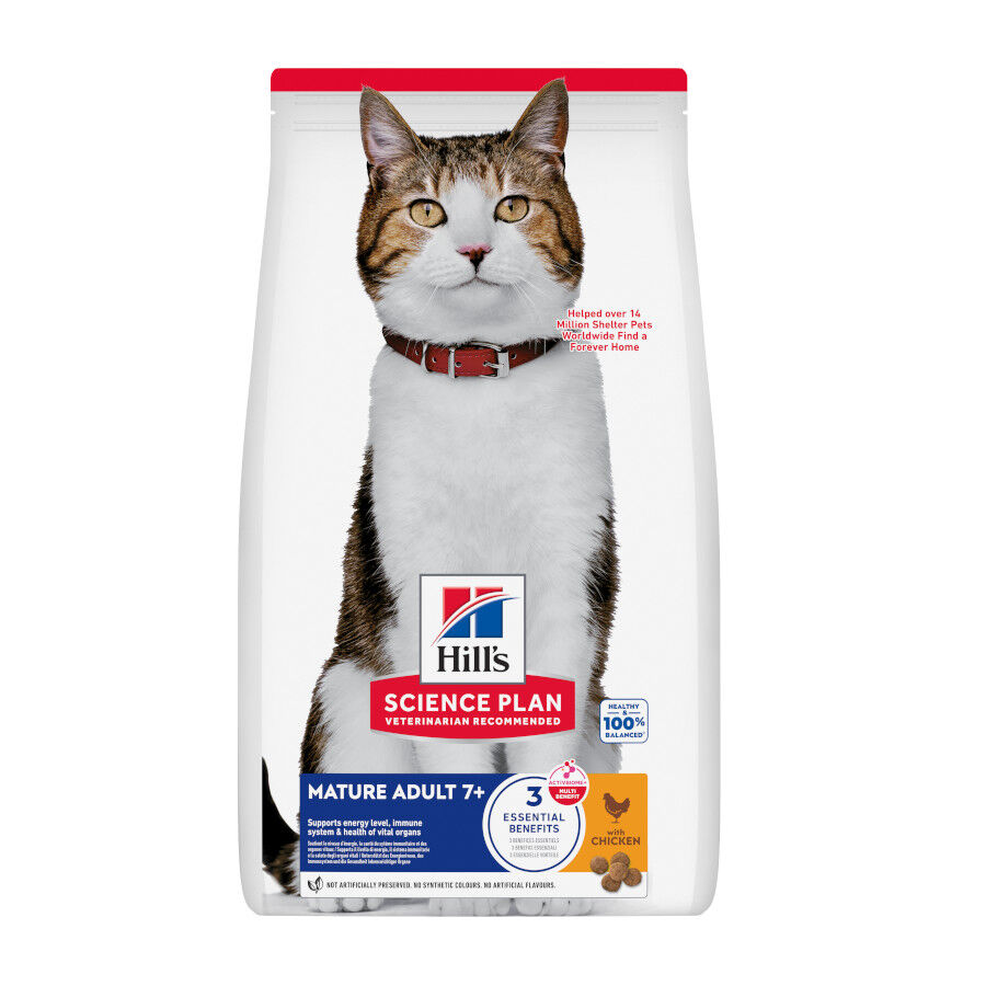 Hill's Science Plan Mature Adult pienso pollo para gatos