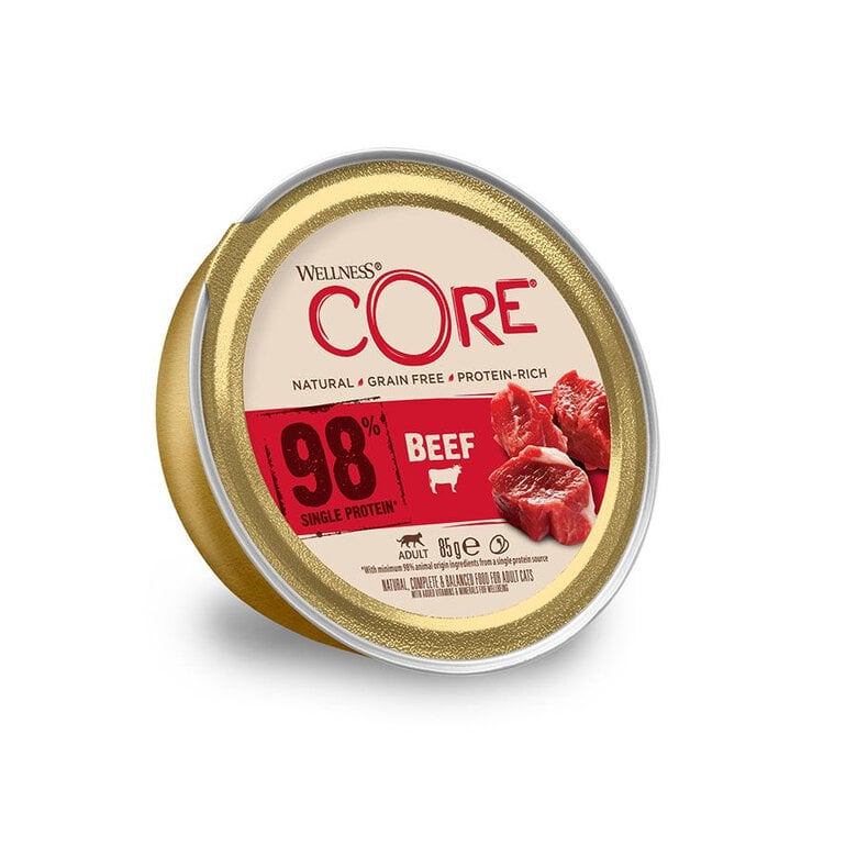 85 g Wellness Core Adult Single Protein Ternera tarrina para gatos,  Imagen numero 1 85 g Wellness Core Adult Single Protein Ternera tarrina para gatos, , large Imagen numero 1