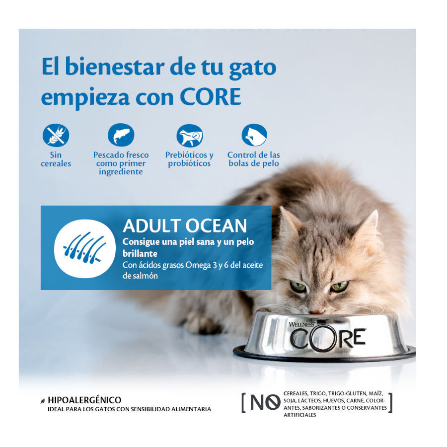 Wellness Core Adult Ocean Salmón y Atún pienso para gatos thumbnail