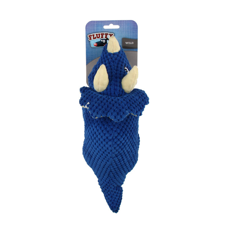 Fluffy Dinosaurio Triceratops de peluche para perros, , large image number null