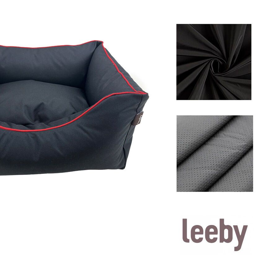 Leeby Cuna waterproof Anti Pelos Negro para perros, , large Imagen numero 3