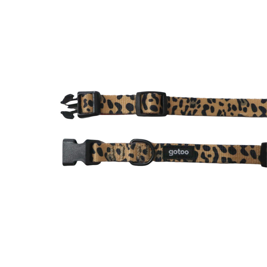 Gotoo Collar estampado leopardo para perros, , large Imagen numero 4
