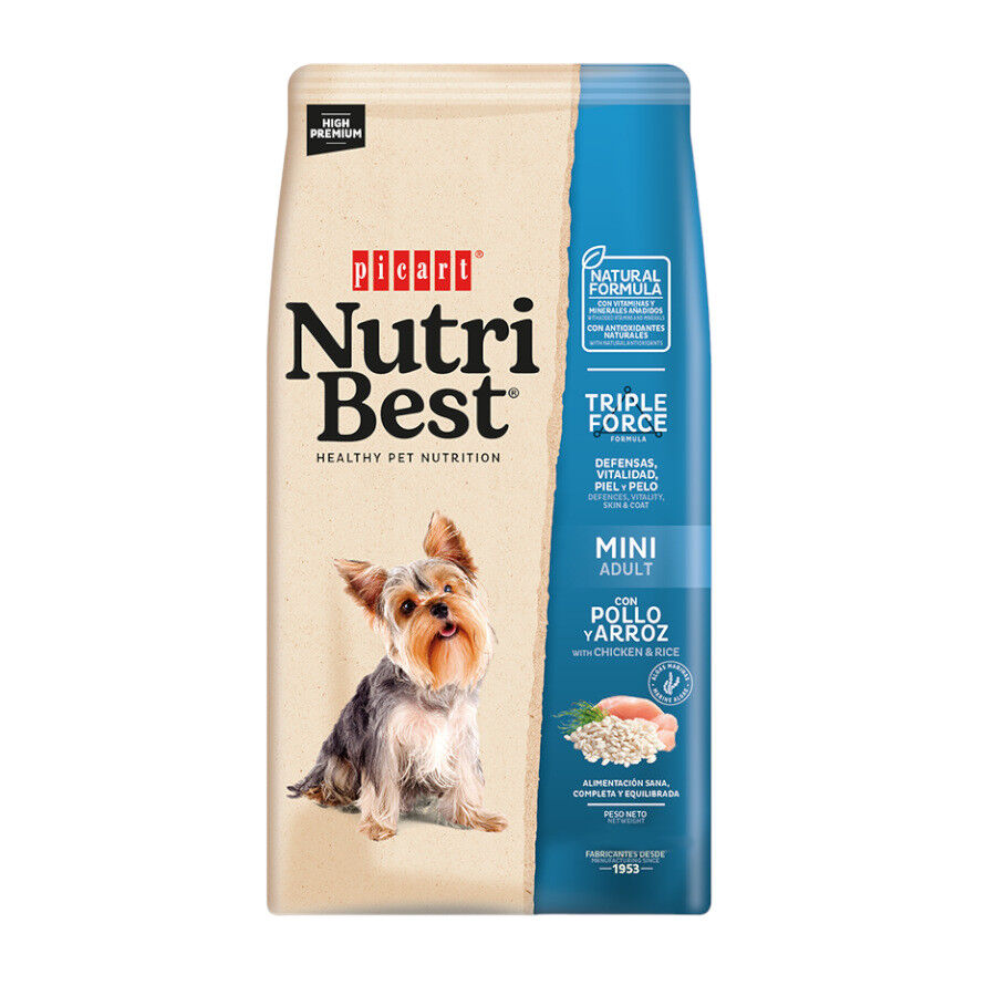 Nutribest Adult Mini Pollo y Arroz pienso para perros