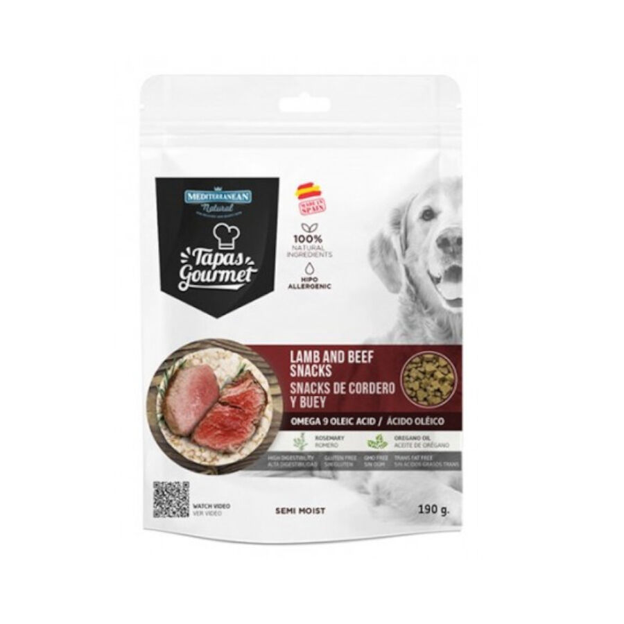150 g Mediterranean Natural Galletas Cordero y Buey para perros, , large Imagen numero 1