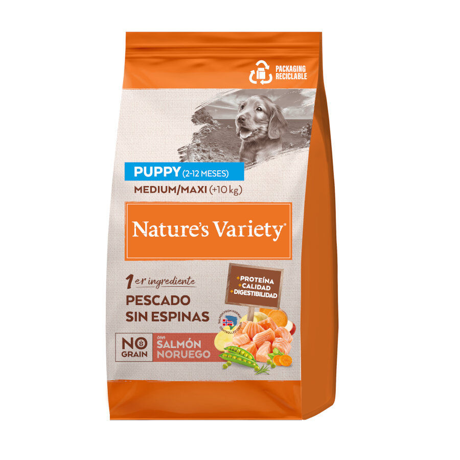 Nature&#039;s Variety No Grain Puppy Medium Maxi Salmón pienso para perros thumbnail
