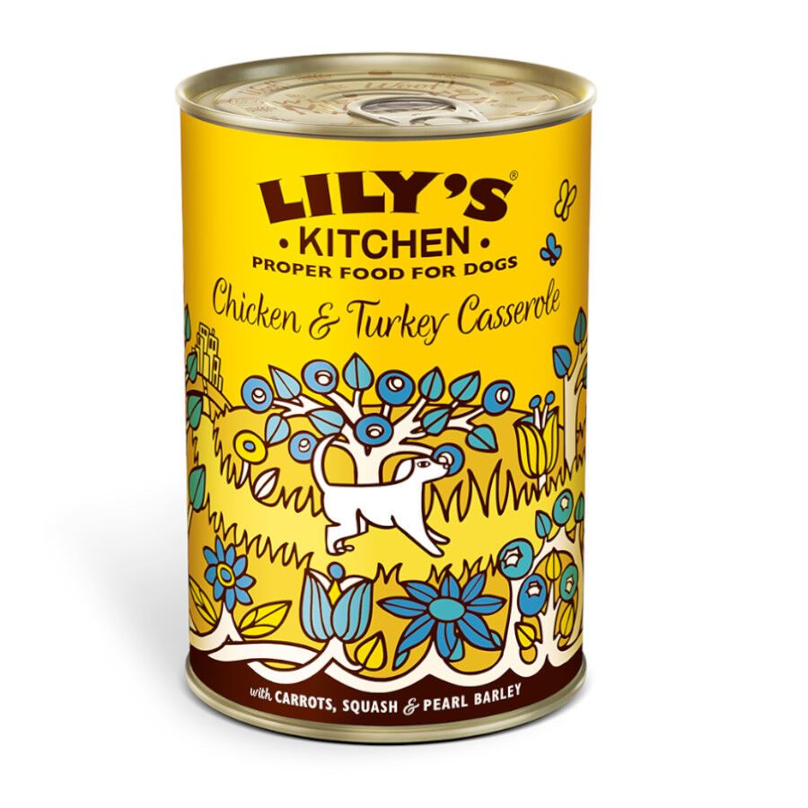 400 g Lily's Kitchen pollo y pavo lata para perros, , large Imagen numero 1