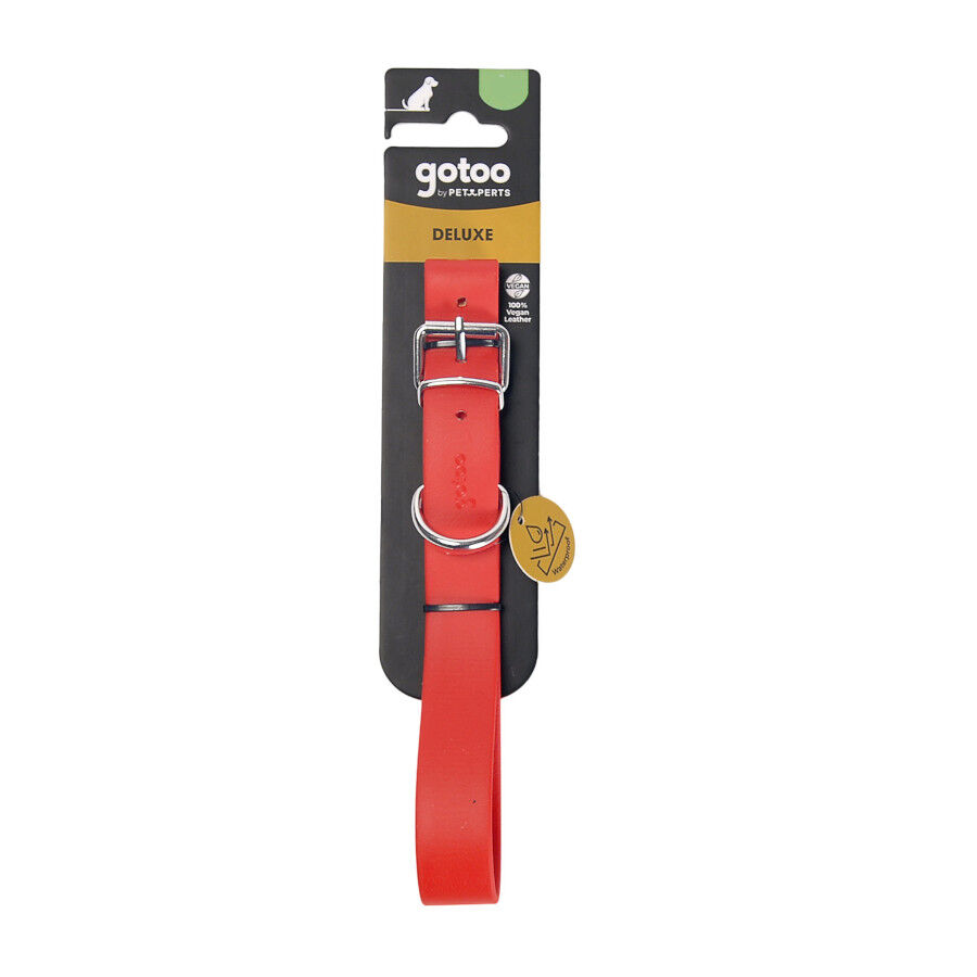 Gotoo Collar Biothane rojo para perros, , large Imagen numero 6