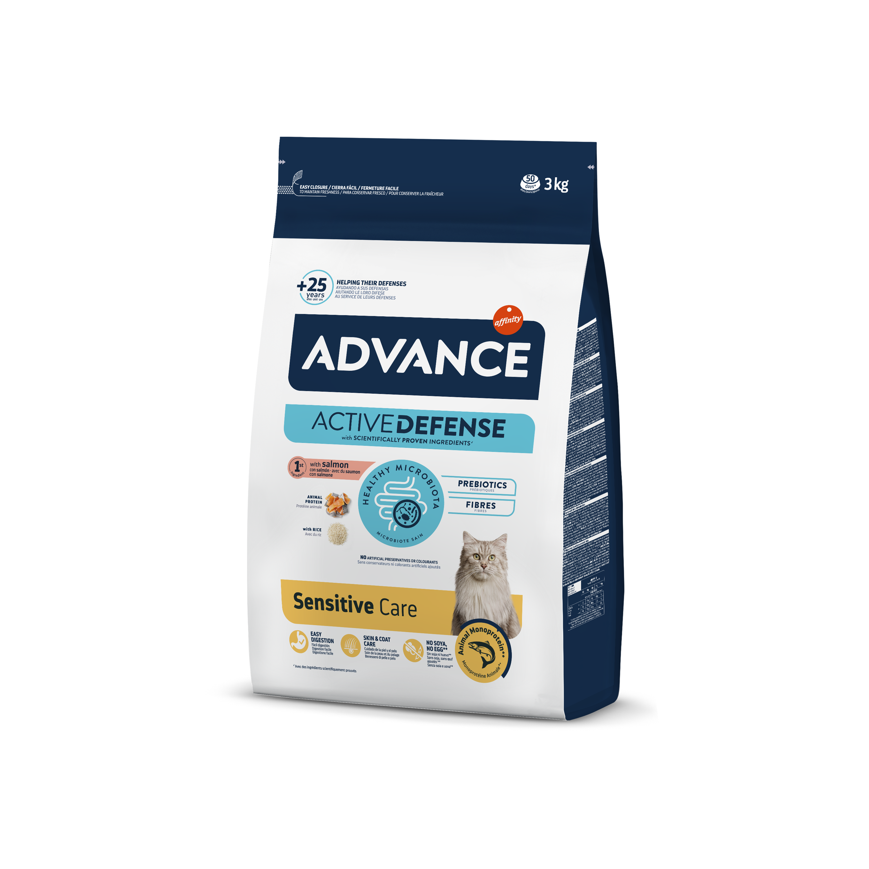 3 kg Advance Sensitive Adult Salm&oacute;n y Arroz pienso para gatos, , large Imagen numero 1