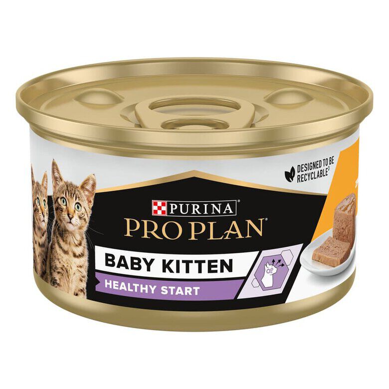 Pro Plan Mousse Baby Kitten Pollo Lata para gatitos thumbnail