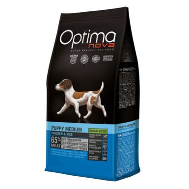Optima Nova Puppy Medium Pollo pienso para cachorros