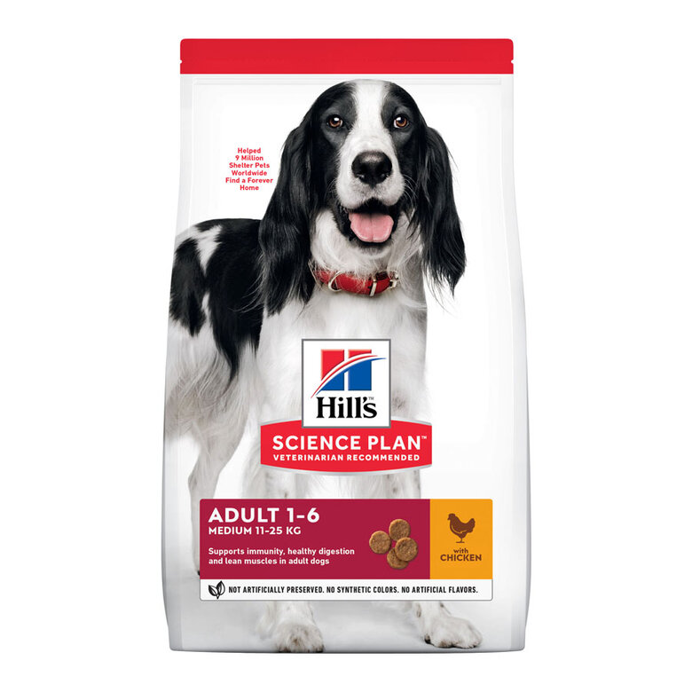 14 kg Hill's Science Plan Adult Medium Pollo pienso para perros,  Imagen numero 1 14 kg Hill's Science Plan Adult Medium Pollo pienso para perros, , large Imagen numero 1