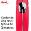 Flexi New Classic Correa de Cordón Extensible Roja para perros, , large indicador imagen numero 3