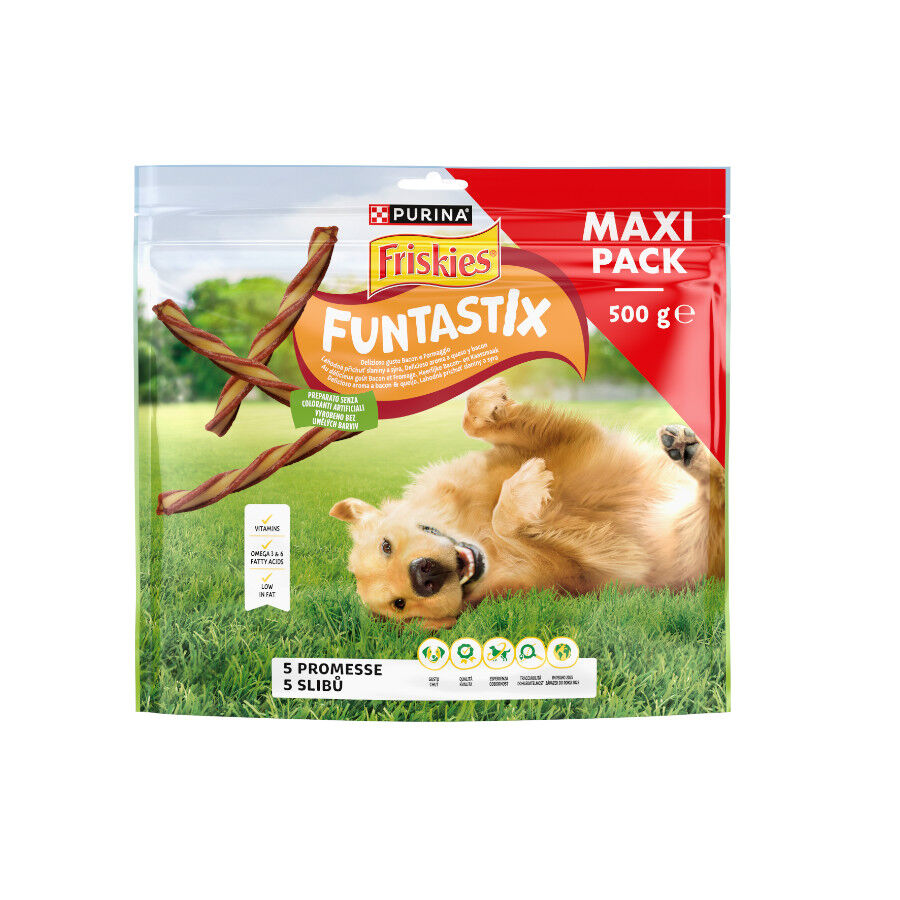 Friskies Funtastix Barritas de Queso y Bacon para perros