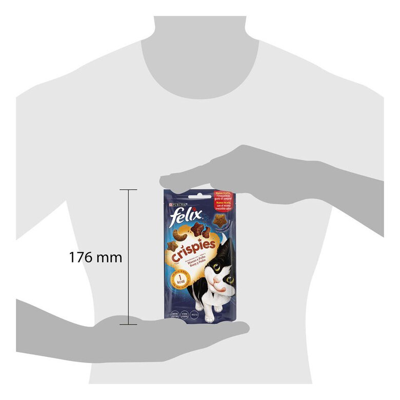 45 g Felix Crispies Buey y Pollo Bocaditos para gatos,  Imagen numero 9 45 g Felix Crispies Buey y Pollo Bocaditos para gatos, , large Imagen numero 9