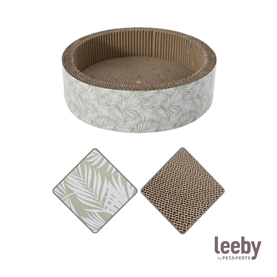 Leeby Domingo cama rascador de cartón con estampado para gatos thumbnail