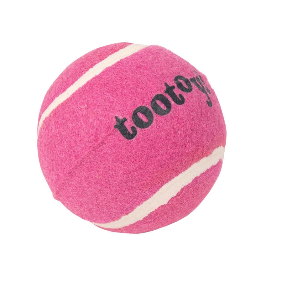 Tootoy! Chase Squeaker Ball Rosa pelota de tenis para perros, , large Imagen numero 2