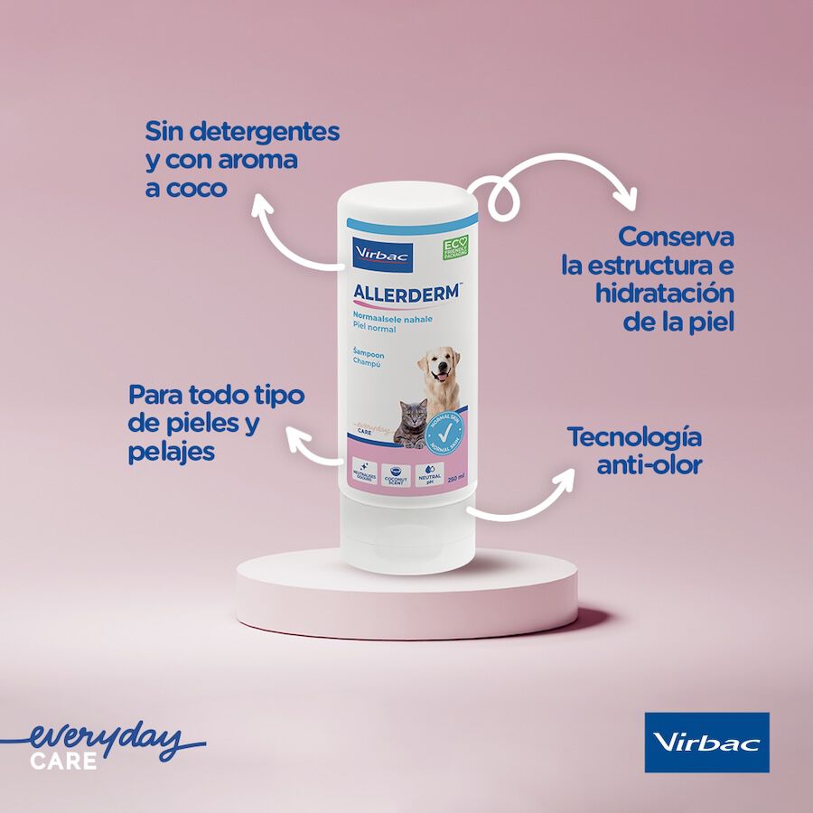Vibac Allerderm Champú Piel Seca y Escamosa para perros y gatos thumbnail
