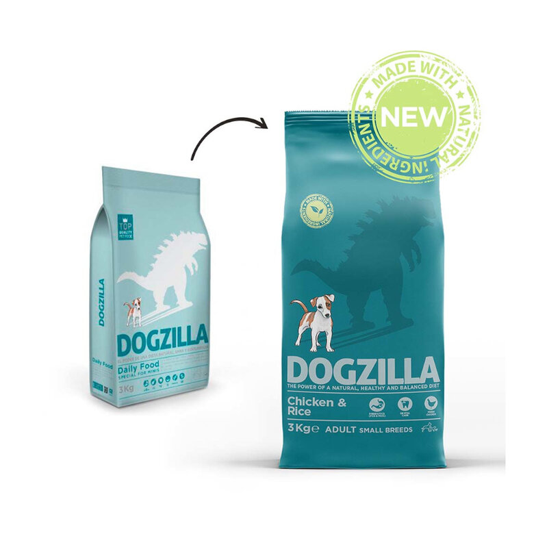 3 kg Dogzilla Adult Mini Pollo y Arroz pienso para perros,  Imagen numero 2 3 kg Dogzilla Adult Mini Pollo y Arroz pienso para perros, , large Imagen numero 2