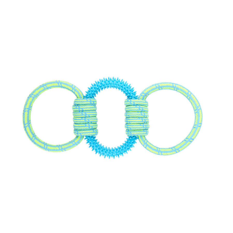 Tootoy! Mordedor de Cuerda y Goma Triple para perros, , large Imagen numero 2