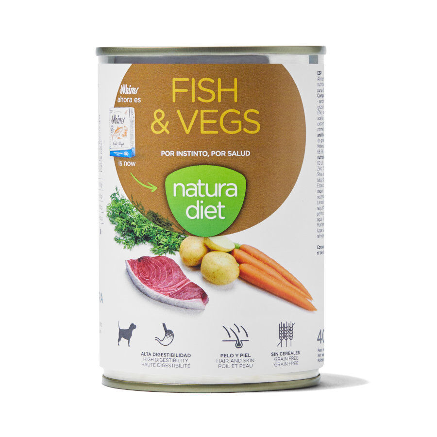 Natura Diet Pescado y Verduras latas para perros
