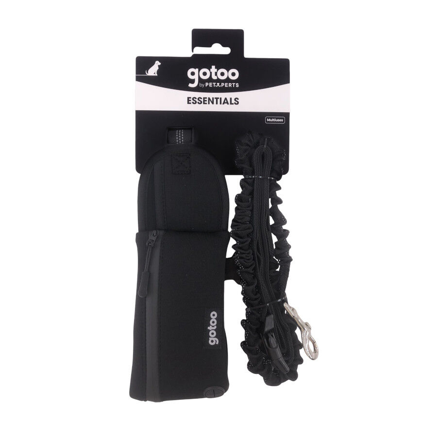 Gotoo Correa manos libres negra para perros, , large Imagen numero 5