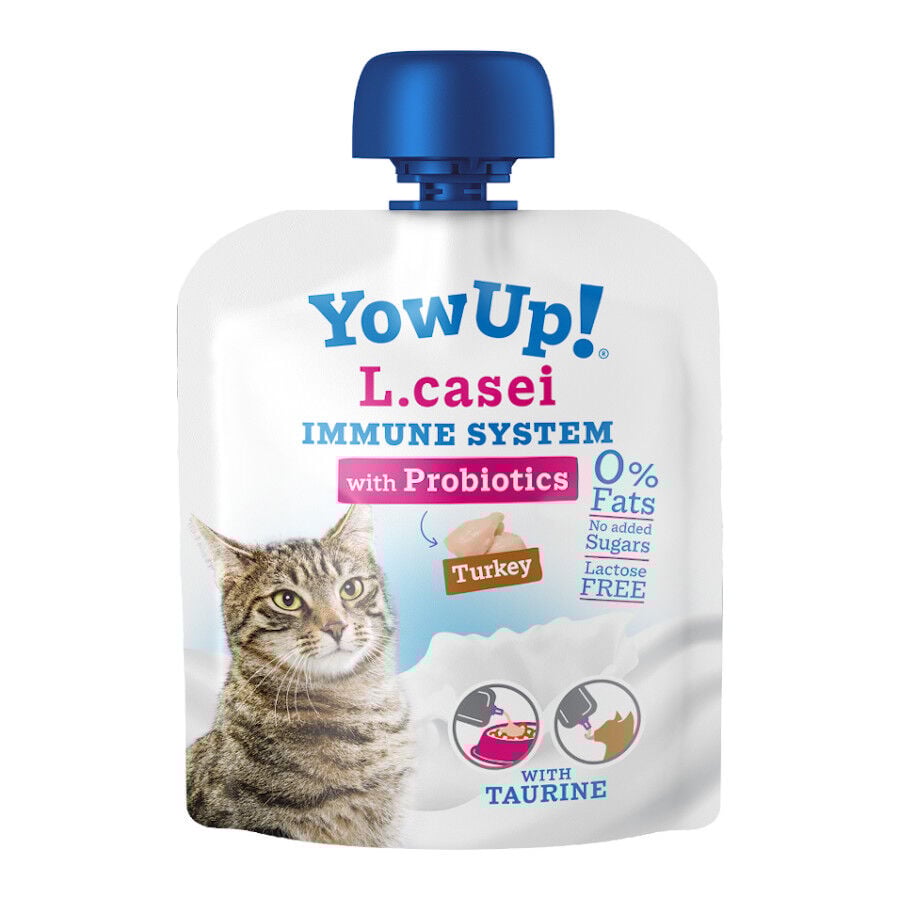 3 uds. x 85 g YowUp! L.casei Pavo yogur para gatos, , large Imagen numero 2