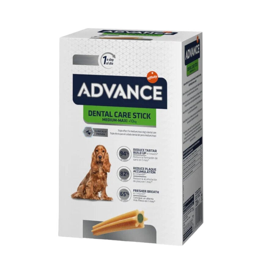 Advance Dental Care Stick Medium y Maxi snack para perros