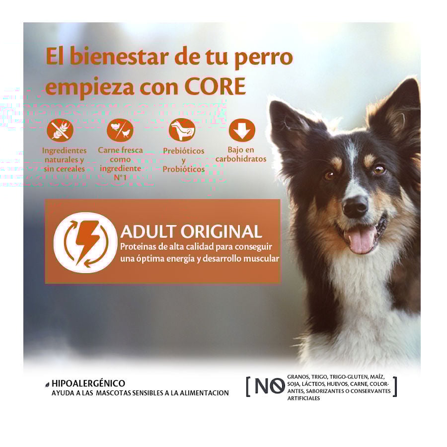 Wellness Core Adult Medium Original Pavo y Pollo pienso para perros thumbnail