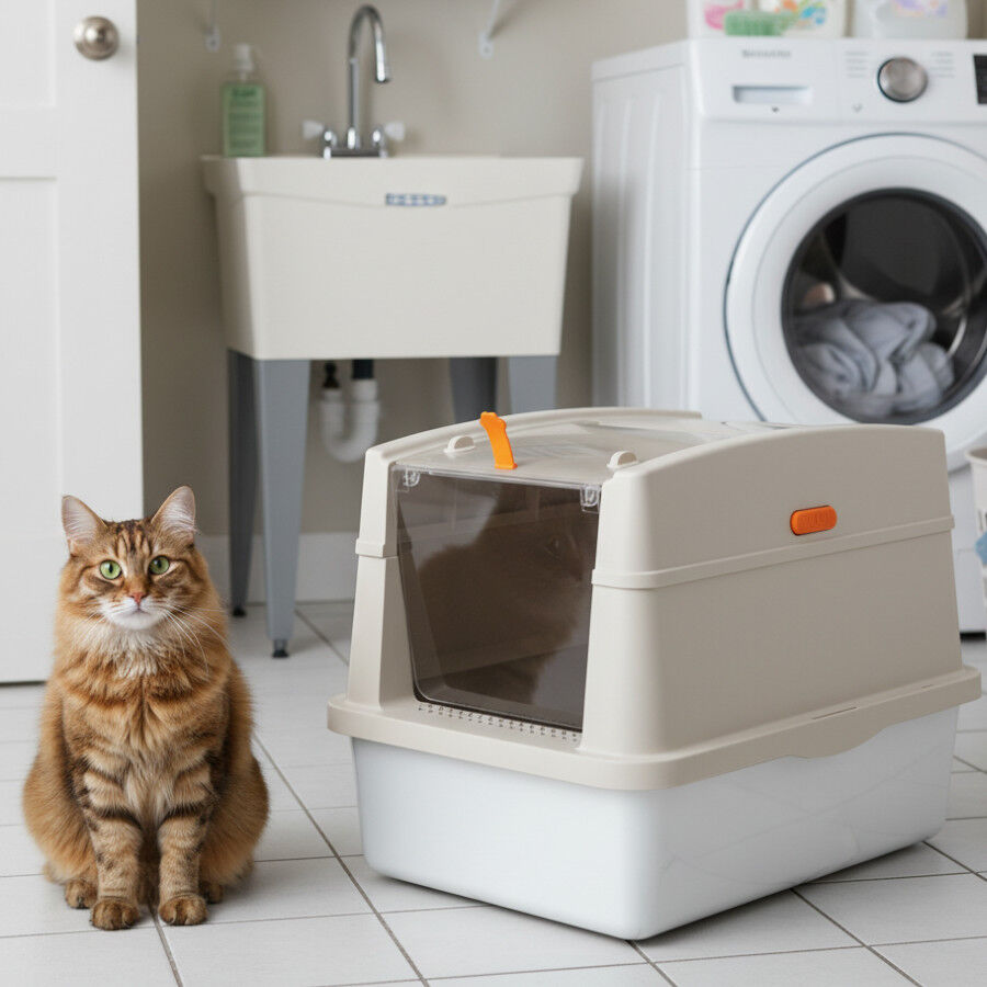 All For Paws Go Fresh Caja Arena Tapa Acero Inoxidable Arena para gatos, , large Imagen numero 1