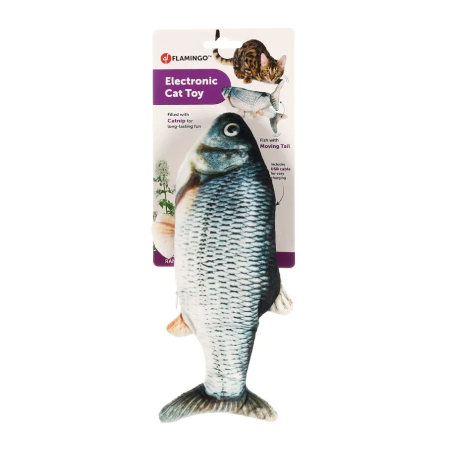Flamingo Flounder Pez de Juguete El&eacute;ctrico para gatos, , large Imagen numero 6