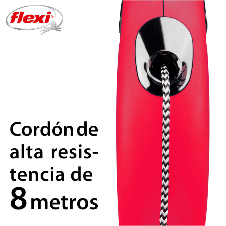 Flexi New Classic Correa de Cordón Extensible Roja para perros thumbnail