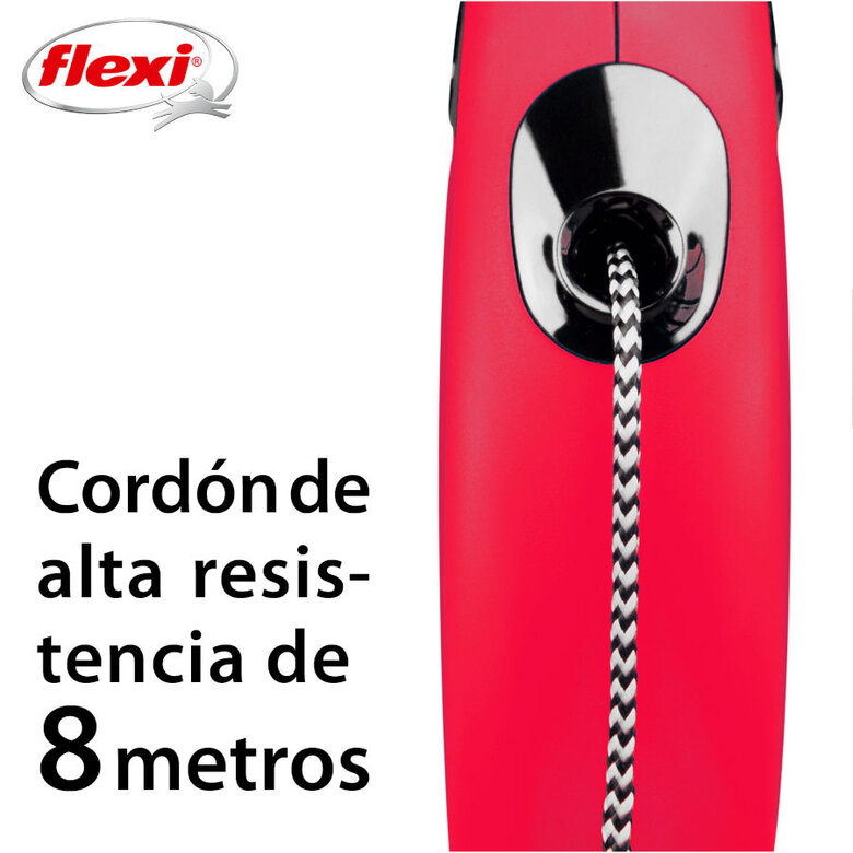 Flexi New Classic Correa de Cordón Extensible Roja para perros,  Imagen numero 3 Flexi New Classic Correa de Cordón Extensible Roja para perros, , large Imagen numero 3