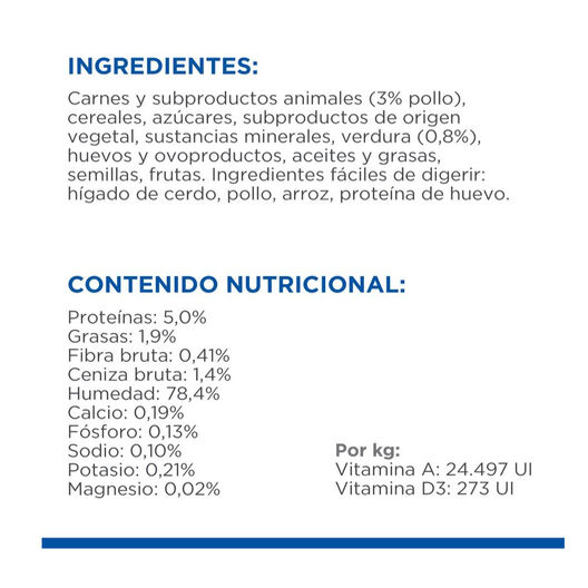 Hill's Prescription Diet Digestive Care Low Fat Estofado de Pollo y Verduras lata para perros, , large image number null