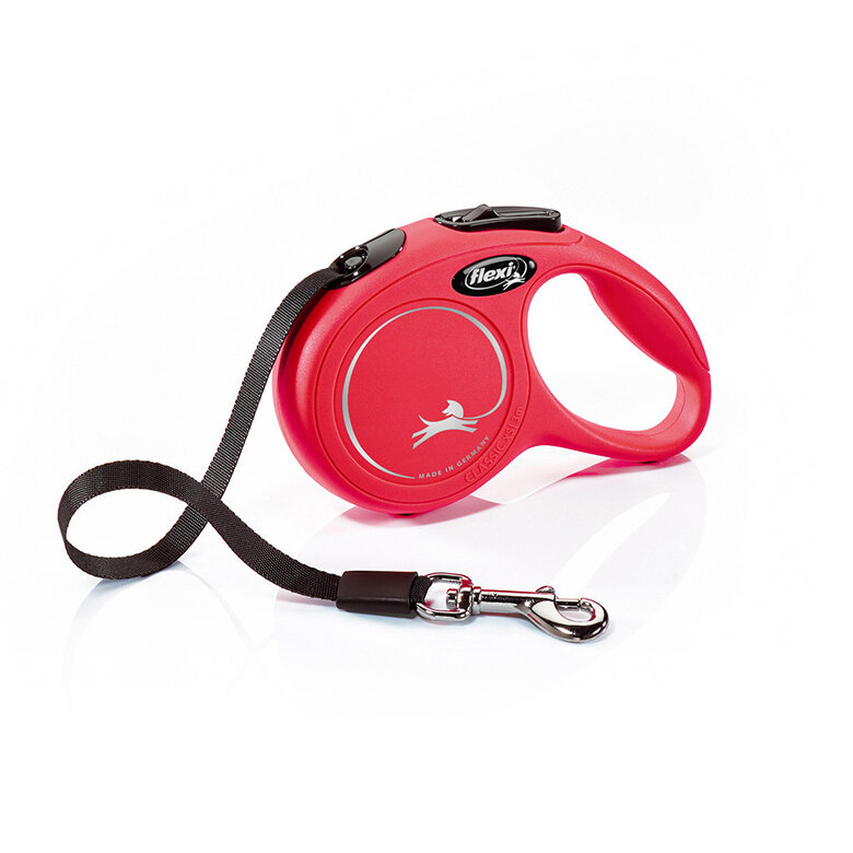 Flexi New Classic Correa Extensible de Cinta Roja para perros,  Imagen numero 1 Flexi New Classic Correa Extensible de Cinta Roja para perros, , large Imagen numero 1