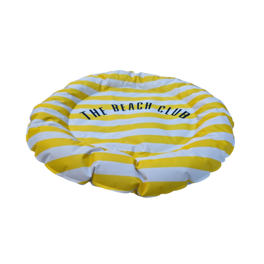 Summer Vibes Cama Redonda Refrescante Amarilla para perros, , large Imagen numero 2