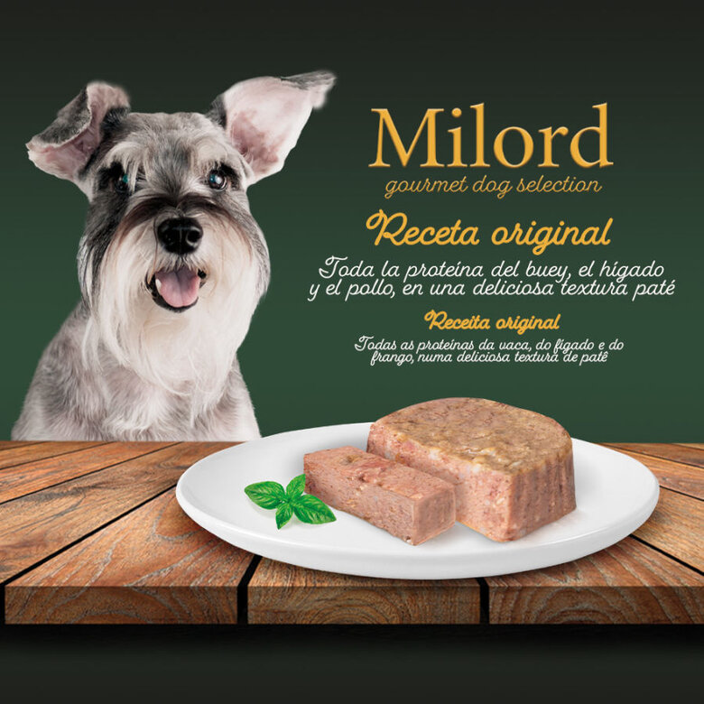 Milord Receta Original Paté tarrinas para perros - Multipack, , large image number null