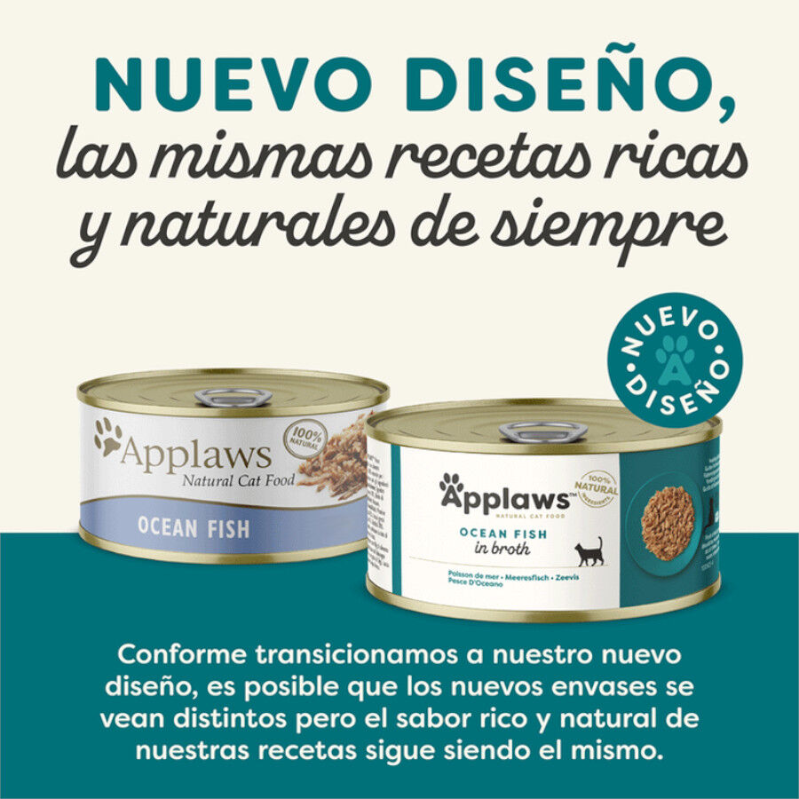 156 g Applaws Pescado Azul lata para gatos, , large Imagen numero 2