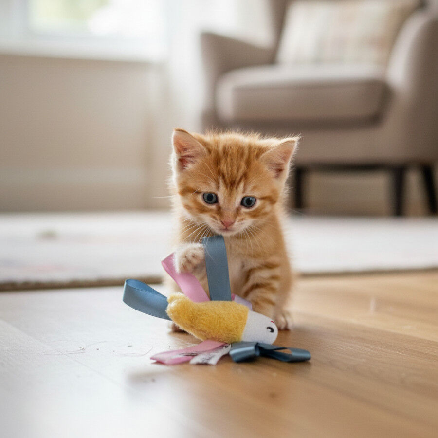 Tootoy! Peluche con Catnip Pez con Lazos para gatitos, , large Imagen numero 1