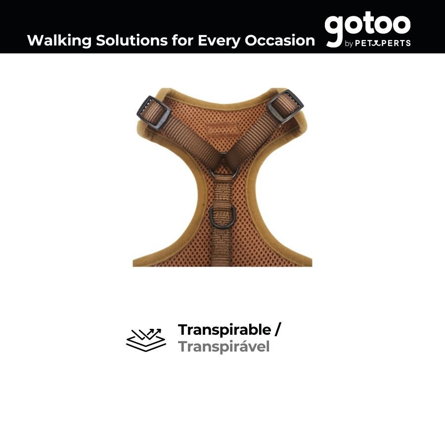 Gotoo Arn&eacute;s ajustable teddy marr&oacute;n para perros, , large Imagen numero 4